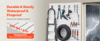 Panel de pared de listones de PVC SucceBuy de 4x4 pies, blanco con diseño modular. Panel de listones ajustable y fácil de instalar con estructura de acoplamiento y corte DIY - details 1