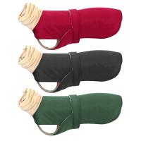 Ropa Térmica Para Perros Invierno Impermeable Chaqueta Gruesa Para Medianos Y Grandes Cachorros Rojo Negro Con Agujero Para Correa Greyhound - details 1