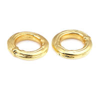 Anillo de Cierre Redondo de Brasso Dorado Mate Joyería de Alta Calidad - details 24