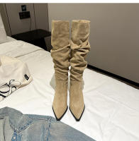 Nuevas botas de tacón de aguja de gamuza botas de mujer - details 30