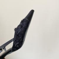 Diseño francés sentido nicho vestido negro tacones altos mujer stiletto estilo de hadas sandalias puntiagudas falda femenina - details 37