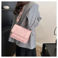 Bolso sencillo con estilo de oso español para mujer, bolso de hombro tipo bandolera versátil a la moda de seda color melocotón - details 29