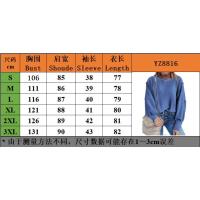 Sudaderas con cuello redondo para mujer, jerséis informales, tops sueltos, sudadera para mujer - details 0