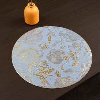 Mantel Individual colorido para decoración de mesa de comedor, mantel impermeable resistente al calor, posavasos Floral lavable a prueba de aceite para el hogar, 2 uds. - details 11