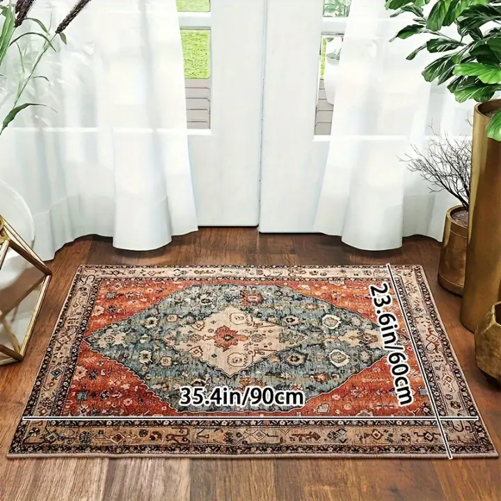 1 Alfombra De paseo Bohemia, Extra Larga, Lavable, Antideslizante, Alfombra De Pasillo, Escalera De Pelo Bajo, Corredor - 1