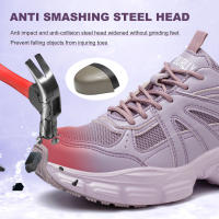 Zapatos Deportivos informales para mujer, zapatillas de deporte a la moda con cordones,Calzado de seguridad - details 4
