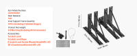 SucceBuy Kit de soporte de esquina para puerta, herrajes para marco de puerta antiflacidez, cerradura de pestillo y cuerda para cobertizo, corral, entrada de vehículos, puertas estables, hierro, negro - details 6