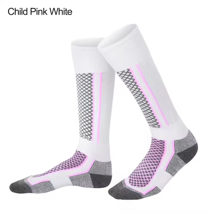 1 par de calcetines deportivos térmicos de invierno para hombres, mujeres y niños: calcetines de esquí transpirables para ciclismo al aire libre, caminar, esquiar y caminar - 1