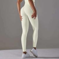Hamidou-mallas sin costuras para mujer, mallas deportivas de cintura alta para entrenamiento, correr, Fitness, gimnasio, Scrunch Butt, ropa deportiva - details 1