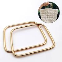 Asa creativa de Metal para bolso, asas de mano de repuesto para manualidades, accesorios de decoración duraderos, 2 piezas - details 6