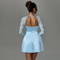 Vestido corto de manga larga para mujer, vestido elegante y elegante de corte A para fiesta, nuevo en ventas - details 12