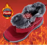 Botas de invierno para hombre y mujer, zapatillas impermeables de cuero Pu, zapatos informales de escalada para hombre, Botas de senderismo al aire libre Unisex, envío rápido - details 8