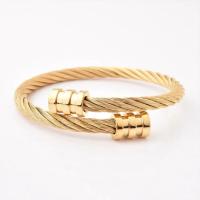 Pulsera para Hombre con Cable de Acero y Titano, Estilo Hip Hop Punk, Ajustable y Elástica, Regalos Para Hombre - details 4