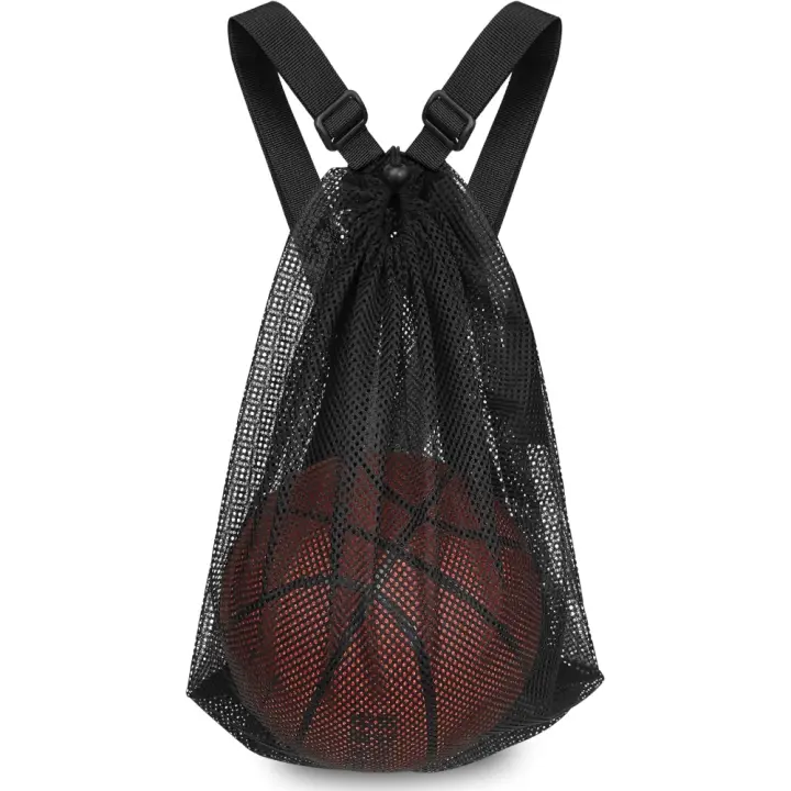 Bolsa de una sola bola, bolsa de malla de baloncesto, bolsas de almacenamiento, mochila cruzada de baloncesto, organizador deportivo, Estuche de transporte - 1