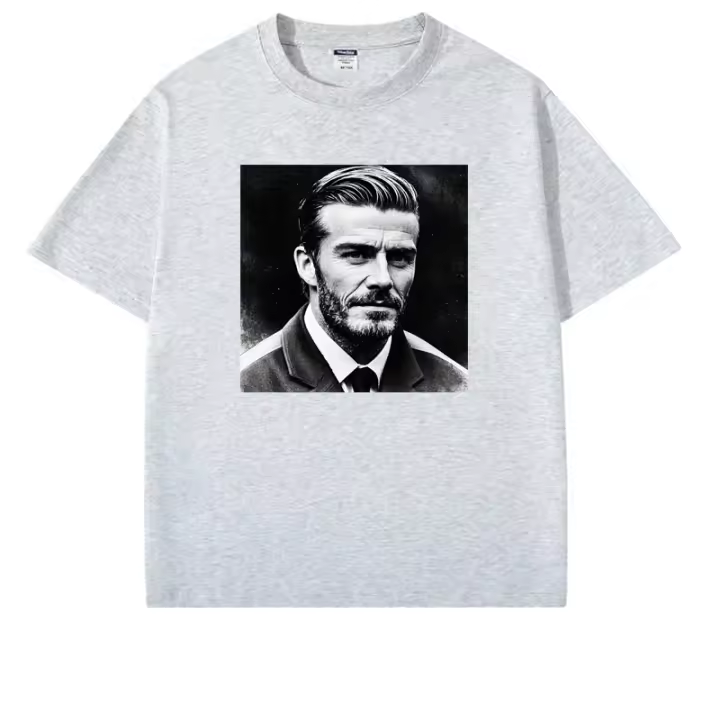 2025 camiseta para hombre camiseta negra de algodón puro camisetas Beckham camiseta blanca última novedad camiseta de fútbol camiseta de fútbol - 1
