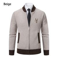 Suéter de punto Retro para hombre, cárdigan informal a la moda con botones, chaqueta de lana, sudadera con capucha de otoño e invierno - details 10