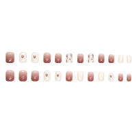 Kit de uñas de tulipán degradado dulce, uñas adhesivas de cubierta completa para decoración de dedos del hogar DIY - details 3