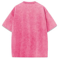 Camisetas lavadas con estampado abierto de sandía para mujer, Camiseta de algodón Y2K, Top holgado de Hip Hop, ropa suave y transpirable - details 22