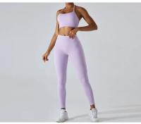 Pantalones deportivos de yoga para mujeres Cintura alta Entrenamiento rápido Control de barriga Elevación de glúteos Material de nylon Temporada primavera/verano - details 11