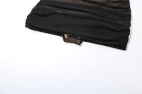 BUNO-body transparente sin tirantes para mujer, Top Sexy de doble cubierta con pliegues sólidos, ropa de club a la moda para playa, 2024 - details 13