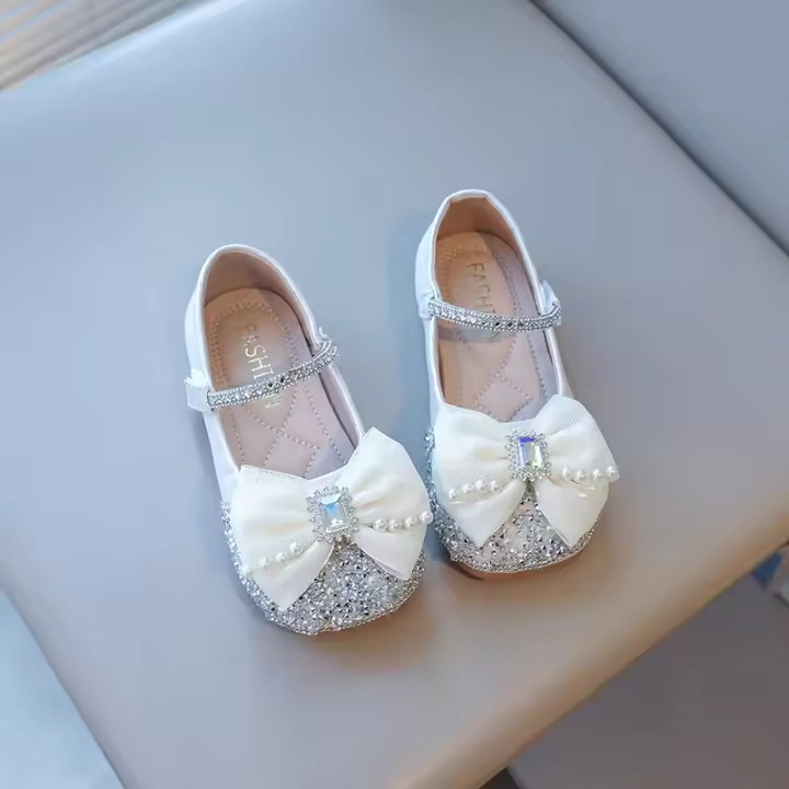 Mary Jane con LZO de Diamantes de Imitación, Zapatos planos de Princesa elegantes y dulces para la Escuela, Primavera y Invierno, 2025 - 1