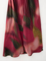 TRAFZA-Vestido largo con estampado para mujer, prenda de manga corta con cuello redondo y botones en la espalda, elegante y ajustado, para verano - details 27