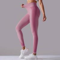 Pantalones Deportivos Sin Costuras para Mujeres Cintura Alta Yoga, Levantamiento de Glúteos, Carreras Ropa de Gimnasio - details 49