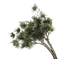 Rama de pino Artificial verde, plantas de pino realistas de plástico, plantas falsas elegantes de lujo para decoración del jardín del hogar - details 4