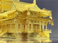Rompecabezas de metal del océano Torre YueJiang Diy 3D láser Metal ensamblar kits de modelos rompecabezas juguetes MMZ002 - details 12