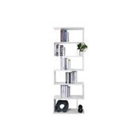 Librería Estante para Libros Estante de Almacenaje de Pared de 6 Cubos 3 Puertas Blanco 60 x 90 x 30 cm - details 7