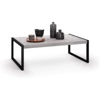 Centro de lujo, color madera rústica, aglomerado y melamina/hierro, mesa de centro para salón, mesa de centro baja - details 8
