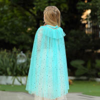 Capa de disfraz de princesa para niña, accesorios de fiesta, Blancanieves, Elsa, Anna, Rapunzel, Aurora, lentejuelas, tul, Halloween - details 31
