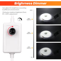 Cinta LED COB 220V con Enchufe de Dimmer 360 Leds/m Regulable Impermeable Iluminación Lineal 3000K 4000K 6000K Marca XUNATA Hecha en China - details 10