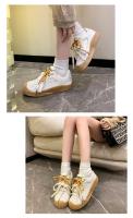 Zapatos informales De malla para mujer, zapatillas Retro transpirables De suela gruesa, De entrenamiento, para verano - details 63