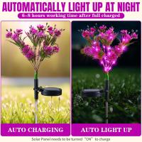 Luces de Flores de Jardín Solar Decoración de Luz de Camino Impermeable Brillo de 100 Lúmenes - details 1