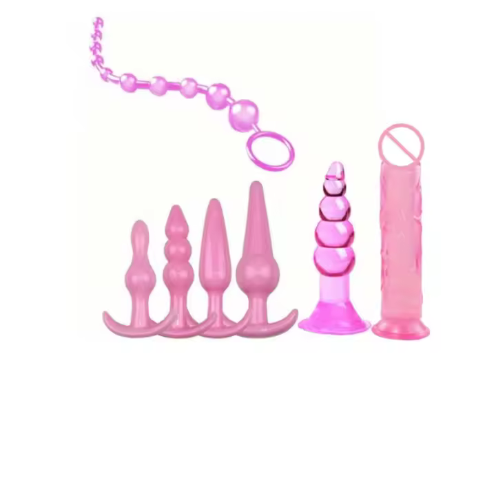 Consolador de tapón Anal para adultos, Juguetes sexuales de masturbación, tapón Vaginal, combinación de dilatador de cuentas para Gay - 1