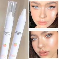 Lápiz de sombra de ojos con purpurina, resistente al agua y al sudor, buena textura, duradero, resaltador mate estroboscópico, 1 ud. - details 0