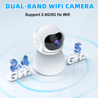 2Pack YI 5G WiFi 2MP Smart IP Camera， con monitor de bebé a color, función de detección de cuerpo AI ， función de visión nocturna， para Smart Home， montaje en pared. - details 1