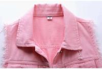 Chaleco Sin Mangas de Moda para Mujer Primavera-Otoño 2025 Chaleco Cowboy de Un solo Pecho Estilo Coreano Dulce y Corto - details 4