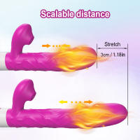Succionador de clítoris para mujer, vibrador de empuje, telescópico estimulador automático del punto G, masturbación femenina, Juguetes sexuales para adultos - details 3