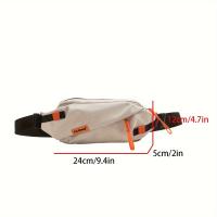 Bolso de pecho deportivo informal para hombre, bolso de hombro para estudiante de calle de gran capacidad, 1 ud. - details 0