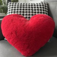 Almohada decorativa de piel de conejo de imitación, cojín esponjoso con forma de corazón, de felpa de 12/17 pulgadas, regalos para el Día de San Valentín - details 2