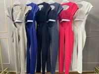 Monos Deportivos Fiess para Mujer 2024 Conjunto de Yoga Activo en Gris, Negro, Rojo, Marrón, Naval - details 1
