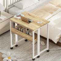 Estante de Almacenamiento y Ruedas,Mesa para el Ordenador, fácil de Montaje y Ahorro de Espacio para Officina,Beige - details 3