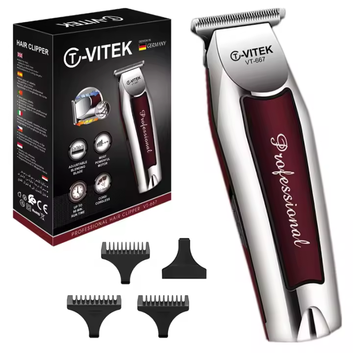 Recortadora de pelo eléctrica recargable para hombres, máquina de corte de pelo de borde para Barba y cuerpo, inalámbrica, cuidado facial - 1