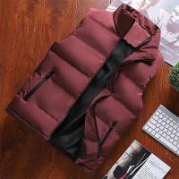 Chaleco a prueba de viento para hombre, chaqueta sin mangas, abrigo informal, algodón cálido, grueso, Invierno - details 2