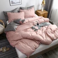 Juego de Cubierta de Edredón de Doble Cara en North America Diseño Simple AB para Cama Doble King Queen Tamaño Quilts Covers Comforter Cubierta de Ropa de Cama - details 1