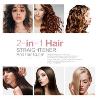 Estilizador de Cabello Pro 2-en-1 Liso y Spiral Wave Hierro Plano de Titanio Dorado - details 5