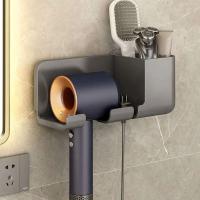 Organizador para secador de pelo, soporte para alisador de pared con aire acondicionado, estante, soporte para cepillo de pelo, accesorios de baño - details 11
