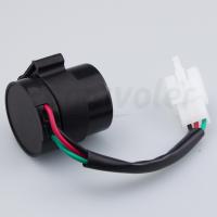 Intermitente de señal de giro redondo de 3 pines, relé intermitente, piezas negras del mercado de accesorios aptas para Scooters GY6 50-250cc, ciclomotor ATV Pit Dirt Bike motocicletas. - details 1